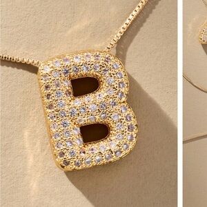 Gold Initial Pendant Necklace